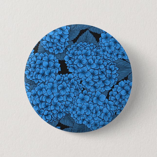 Blue hydrangea button (Front)
