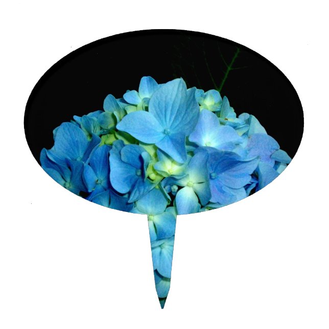 Blue Hydrangea Cake Topper (Front)