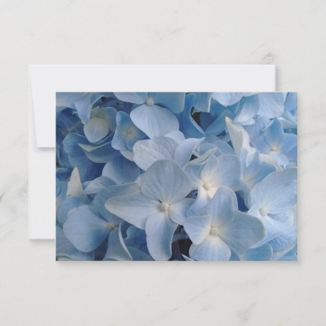 Blue Hydrangea Card Thanks Encouragement Love (Front)