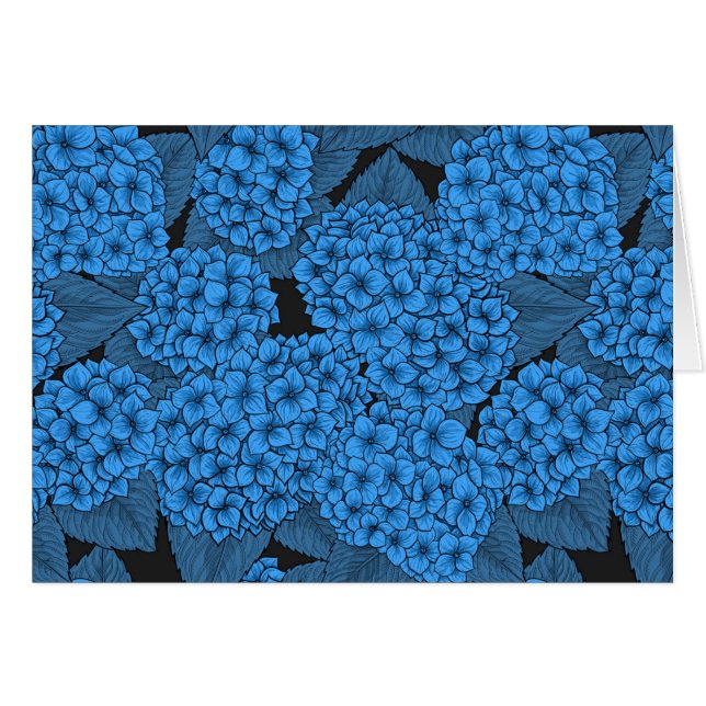 Blue hydrangea cards (Front Horizontal)