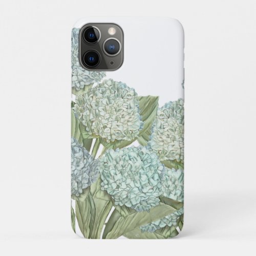 Blue Hydrangea iPhone 11 Pro Case