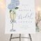 Blue Hydrangea & Champagne Gold Shower Welcome