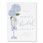 Blue Hydrangea & Champagne Silver Shower Welcome