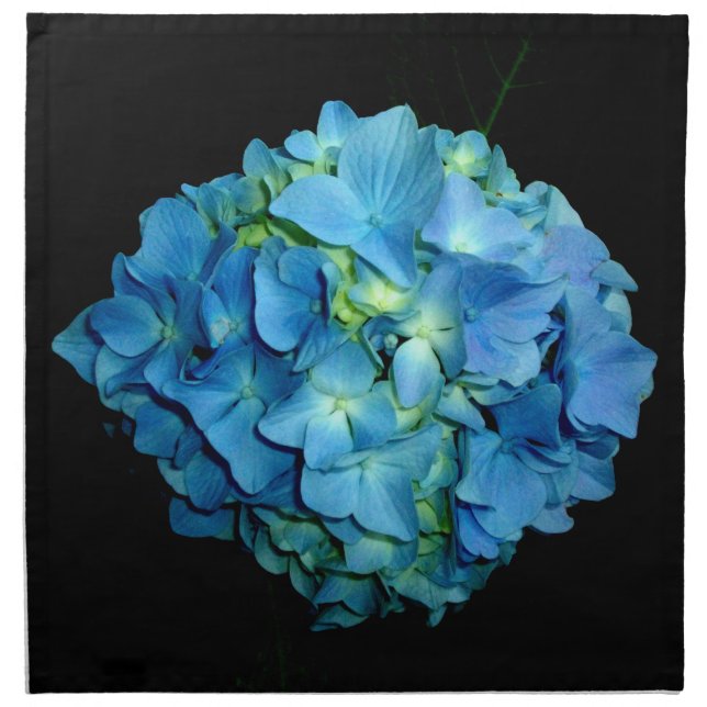 Blue Hydrangea Cloth Napkin (Front)