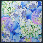 Blue Hydrangea Cloth Napkins<br><div class="desc">An artistic collage of various photos of Hydrangeas, one of the artist's favorite flowers. Blue, floral and pretty, a great gift or personal accessory for those who love flowers or spending time in the garden. The art can be found on various products through Polka Dot Studio, custom made and one...</div>