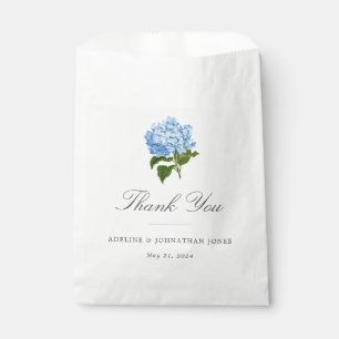 Blue Hydrangea Elegant Favor Bag