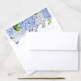 Blue Hydrangea Envelope Liner