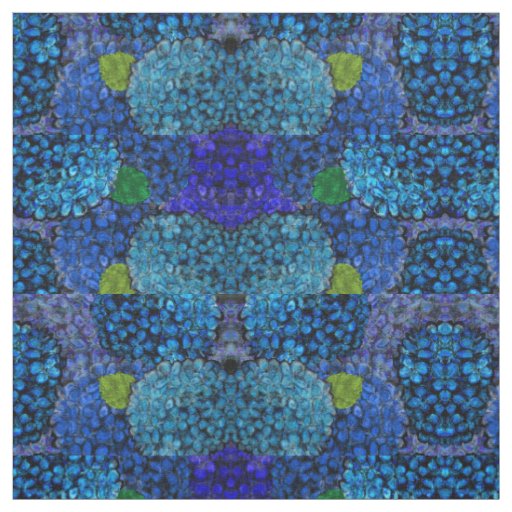 Blue Hydrangea Fabric