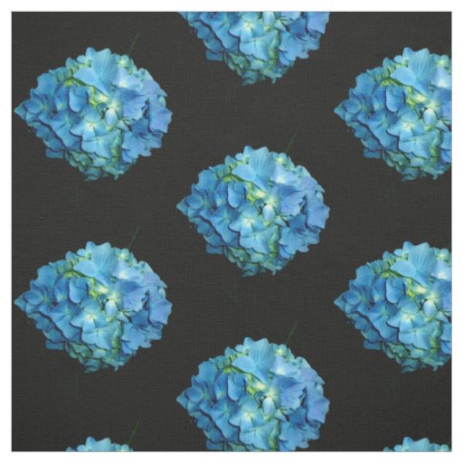 Blue Hydrangea Fabric