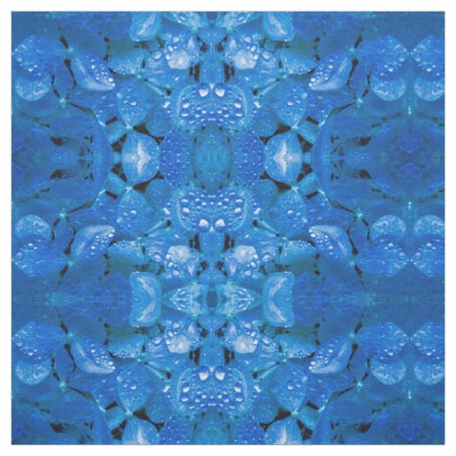 Blue Hydrangea Fabric