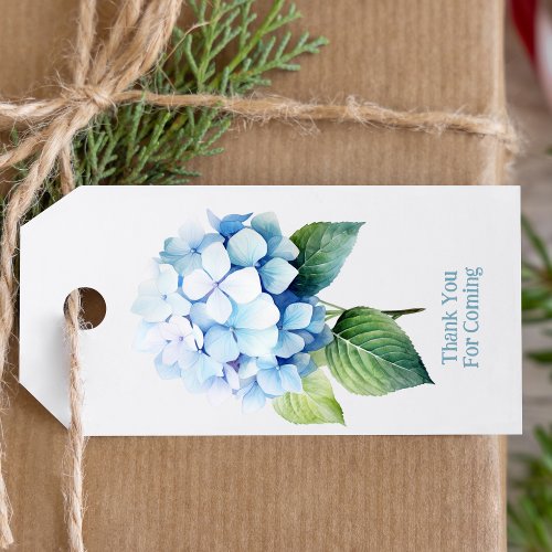 Blue Hydrangea Favor Tags  Gift Tags