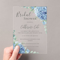 Blue Hydrangea Floral Bridal Shower