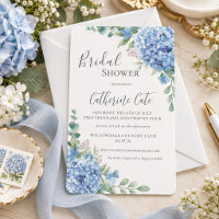 Blue Hydrangea Floral Bridal Shower