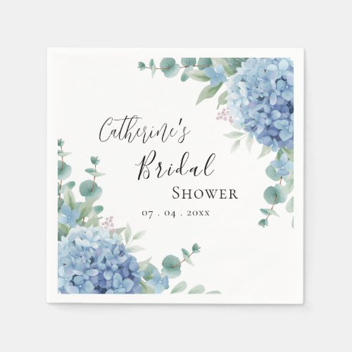 Blue Hydrangea Floral Bridal Shower