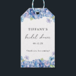 Blue Hydrangea Floral Bridal Shower Thank You Gift Tags<br><div class="desc">Introducing our "Blue Hydrangea Floral Bridal Shower Thank You Gift Tags"! These elegant and charming tags are perfect for adding a touch of floral beauty to your bridal shower thank you gifts. Featuring a delicate design with blue hydrangea blooms and lush green leaves, these tags enhance your favors while conveying...</div>