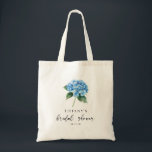 Blue Hydrangea Floral Bridal Shower Welcome Sign Tote Bag<br><div class="desc">Welcome guests with the timeless elegance of our Blue Hydrangea Floral Bridal Shower Welcome Sign Tote Bag. This versatile piece not only serves as a charming welcome sign adorned with delicate blue hydrangea blooms but also doubles as a practical tote bag for guests to carry essentials during the celebration. Whether...</div>