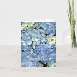 Blue Hydrangea Floral Bridesmaid Thank You
