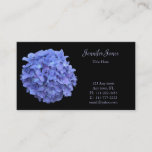 Blue Hydrangea Floral Business Card at Zazzle