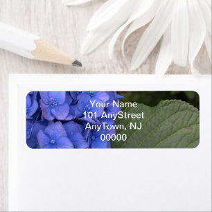 Blue Hydrangea Floral Label