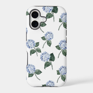 Blue Hydrangea Floral Pattern | Watercolor Botanic iPhone 17 Case