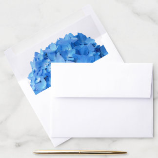 Blue Hydrangea Floral Photography Envelope Liner