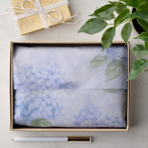 Blue Hydrangea Floral  Tissue Paper