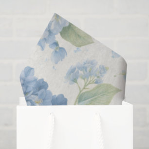 Blue Hydrangea Floral Tissue Paper