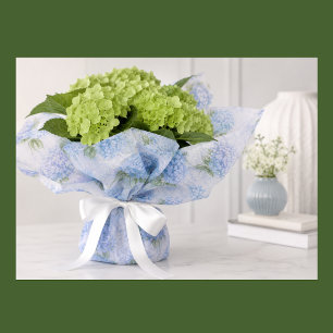 Blue Hydrangea Floral Tissue Paper