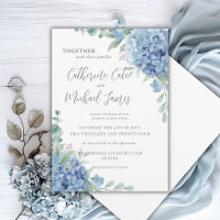 Blue Hydrangea Floral Wedding
