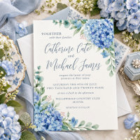 Blue Hydrangea Floral Wedding