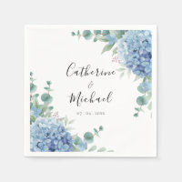Blue Hydrangea Floral Wedding 