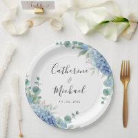 Blue Hydrangea Floral Wedding 