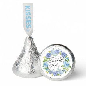 Blue Hydrangea Floral Wreath Bridal Shower Hershey®'s Kisses®