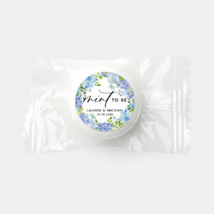 Blue Hydrangea Floral Wreath Mint To Be Wedding Life Saver® Mints