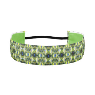 Blue Hydrangea Flower Abstract Athletic Headband