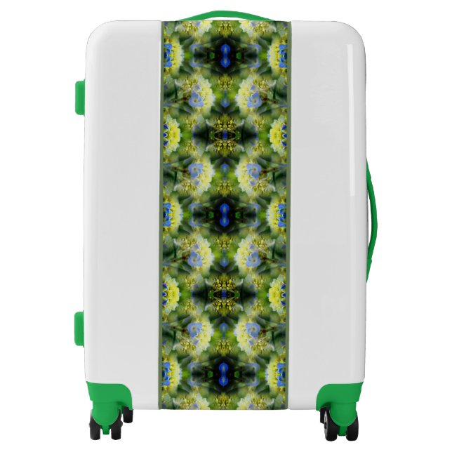 Blue Hydrangea Flower Abstract  Luggage (Front)
