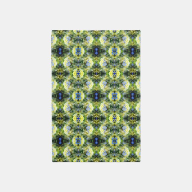 Blue Hydrangea Flower Abstract  Rug (Front (Vertical))