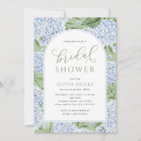 Blue Hydrangea Flower Arch Green Bridal Shower