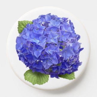 Blue Hydrangea Flower Botanical Art