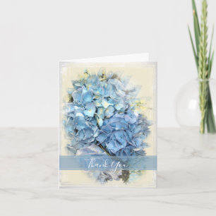 Blue Hydrangea Flower Bridesmaid Thank You