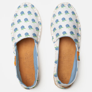 Blue Hydrangea Flower Espadrilles