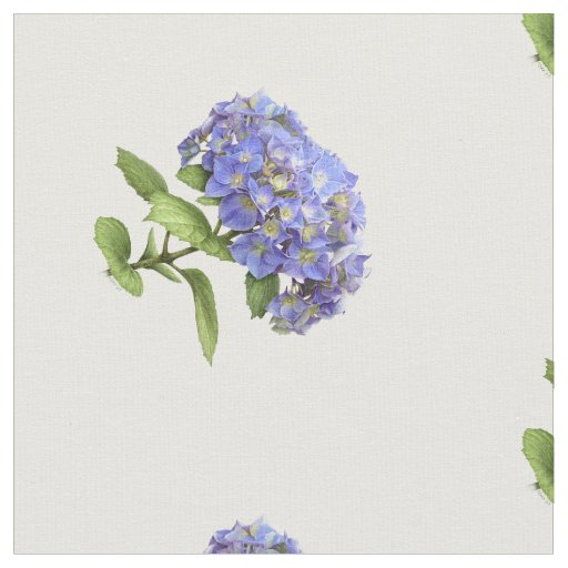 Blue Hydrangea Flower Fabric