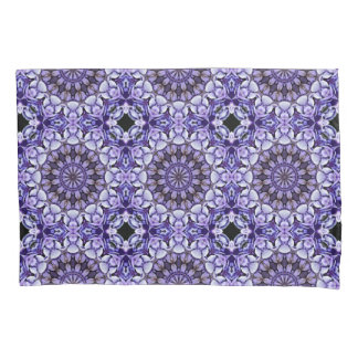 Blue Hydrangea Flower Petals Abstract Art Pattern Pillow Case