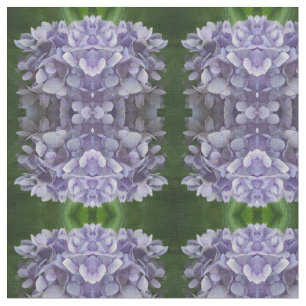 Blue Hydrangea Flower Petals Pattern Fabric