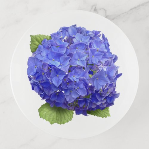 Blue Hydrangea Flower Trinket Tray