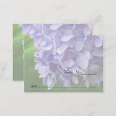 Blue Hydrangea Flower Wedding Table Place Cards (Front/Back)