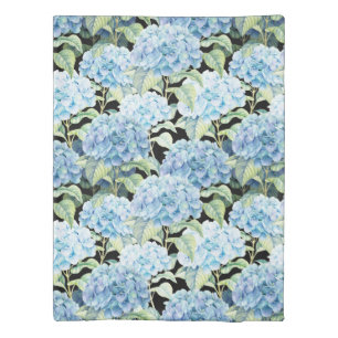 Blue Hydrangea Flowers Duvet Cover