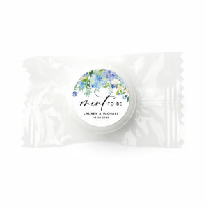 Blue Hydrangea Flowers Garland Mint To Be Wedding Life Saver® Mints