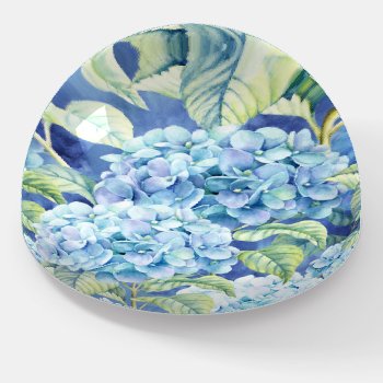 Blue Hydrangea Flowers Paperweight by stationeryshop at Zazzle