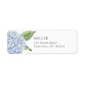 Blue Hydrangea Flowers Personalized Address Label | Zazzle
